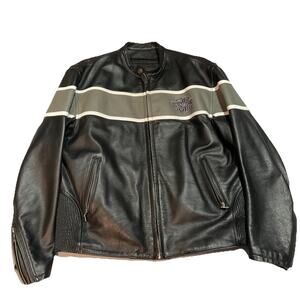Vintage Harley-Davidson Cruiser Leather 90s Motorcycle Racing Jacket Size Large